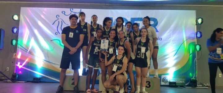 Sub-17 feminino da ASBAVI termina em terceiro lugar nos jogos escolares etapa estadual de Cacoal
